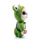 Felt Wool Green Bear Ornament with Bell and Crossbody Bag Cute Cartoon Animal Christmas Decoration – view 3