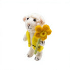 Felt Wool Sheep Ornament Yellow Dress Flower Decor – view 3
