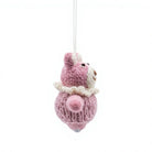 Felt Wool Pink Teddy Bear Christmas Decorations Wall Hanging – view 3