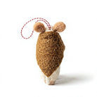 Felt Wool Mouse Ornament with Broom Rustic Christmas Decoration – view 4