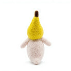 Felt Wool Duck Plush Toy with Yellow Hood and Bow Tie Handmade Cartoon Bird Decor – view 4