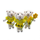 Felt Wool Sheep Ornament Yellow Dress Flower Decor – handmade by Best Himalaya