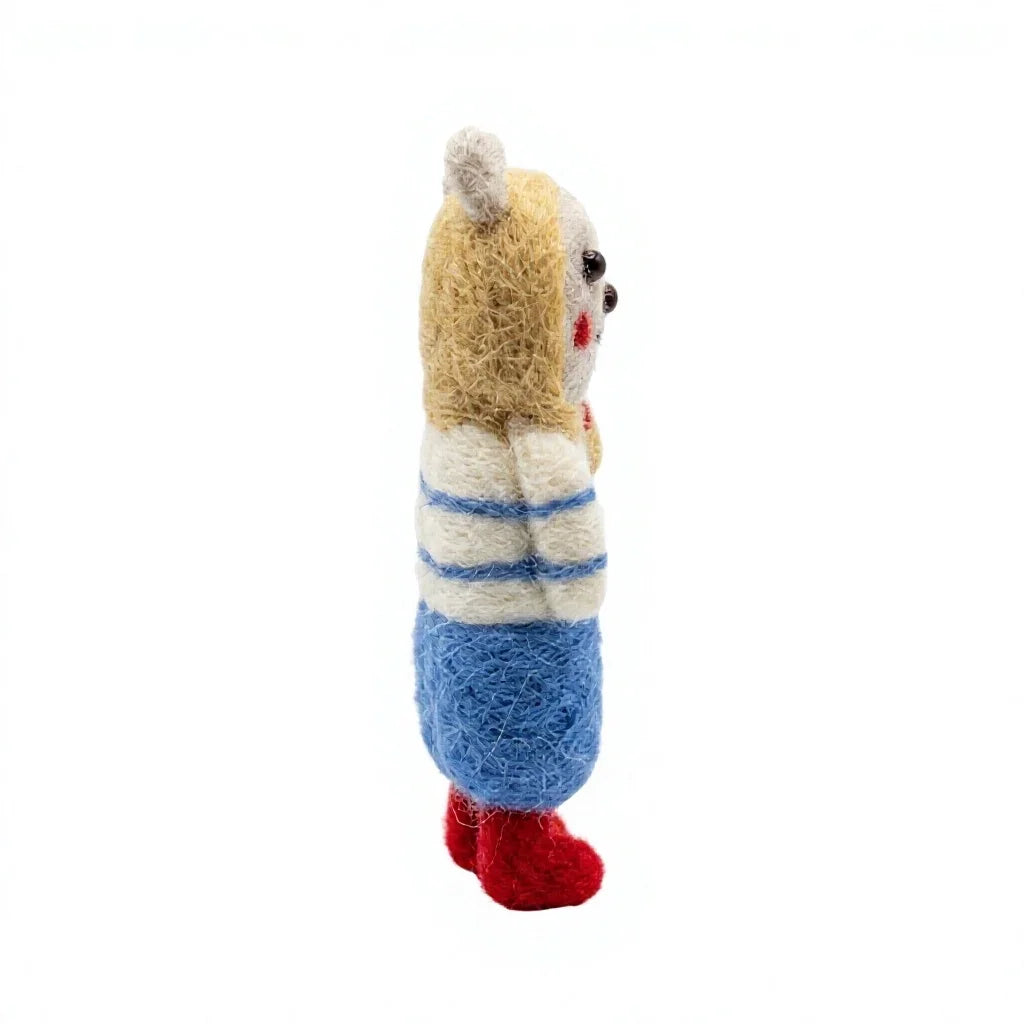 Felt Wool Bear Christmas Ornament Cartoon Animal Decor – view 3