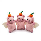 Felt Wool Pink Pig Angel Ornament with Pumpkin Top Handmade Felt Christmas Decor – handmade by Best Himalaya