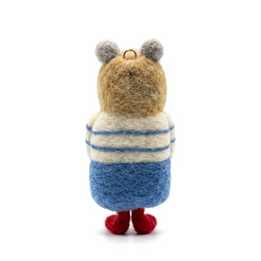 Felt Wool Bear Christmas Ornament Cartoon Animal Decor – view 4