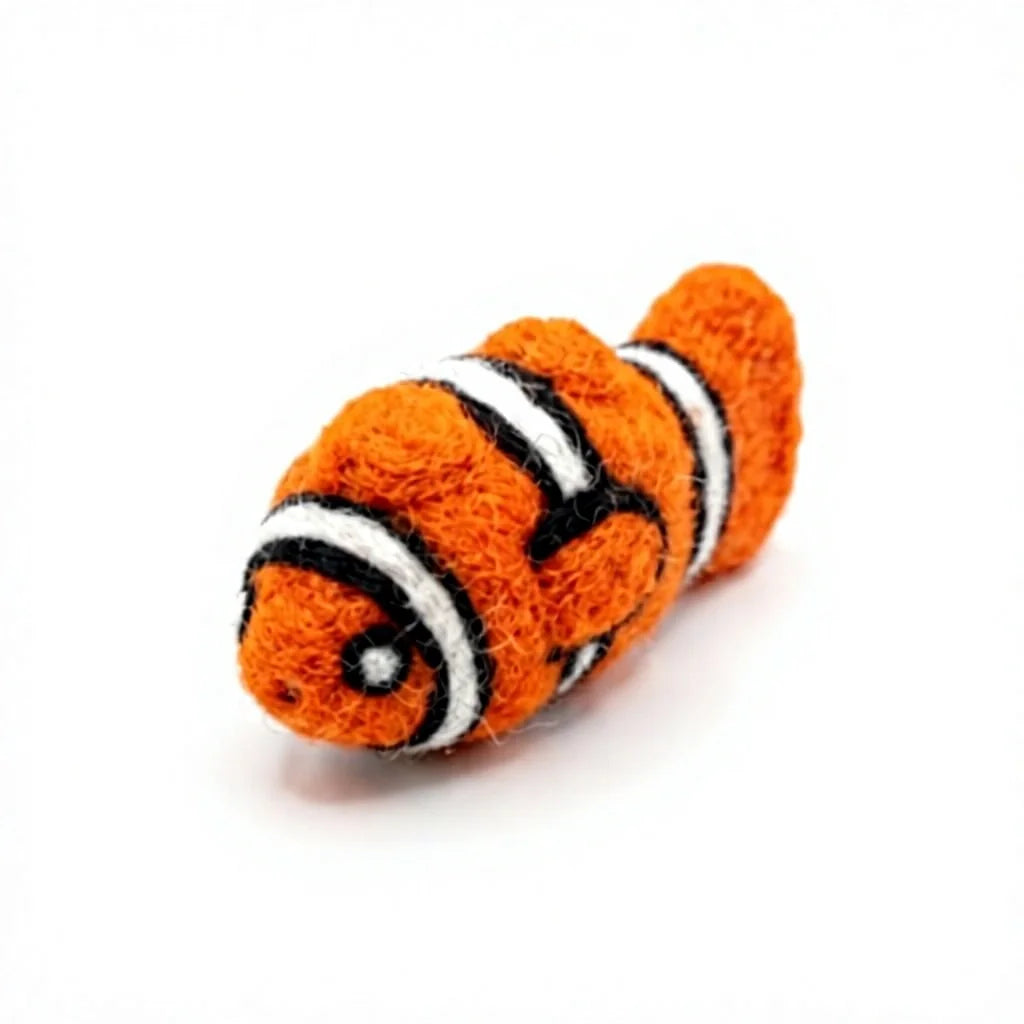 Felt Wool Clownfish Ornament Cartoon Animal Shape Christmas Tree Decoration – view 3