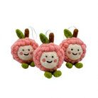 Felt Wool Smiling Flower Ornament Round Small Cartoon Christmas Decor – handmade by Best Himalaya