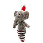 Felt Wool Elephant Christmas Decoration Handmade Cartoon Animal Figurine – view 3