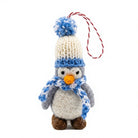 Felt Wool Penguin Christmas Ornaments with Scarf and Hat Small Handmade Indoor Decor – view 2