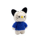 Felt Wool Bunny Dolls Blue Sweaters Small Cartoon Indoor Christmas Decor – view 3