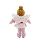 Felt Wool Fairy Doll with Floral Dress and Wings Small Christmas Decor – view 4