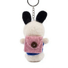 Felt Wool Bunny Doll with Pink Bow Blue Dress Small Cartoon Christmas Decor – view 4