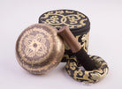 Singing Bowl Set with Elegant Black & Golden Zipper Box and Cushion - Best HimalayaBest Himalaya