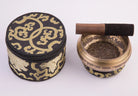 Singing Bowl Set with Elegant Black & Golden Zipper Box and Cushion - Best HimalayaBest Himalaya