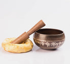 Small Size Antique Tibetan Meditation Yoga Singing Bowl Buddhist Symbol Etched - Best HimalayaBest Himalaya