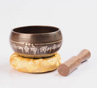 Small Size Antique Tibetan Meditation Yoga Singing Bowl Buddhist Symbol Etched - Best HimalayaBest Himalaya