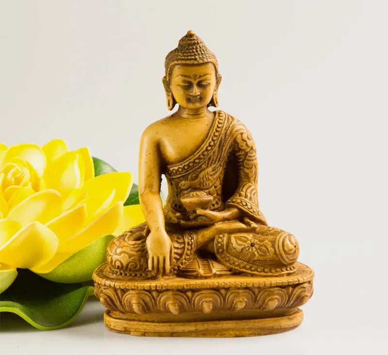 Small meditation buddha resin statue - Best Himalaya