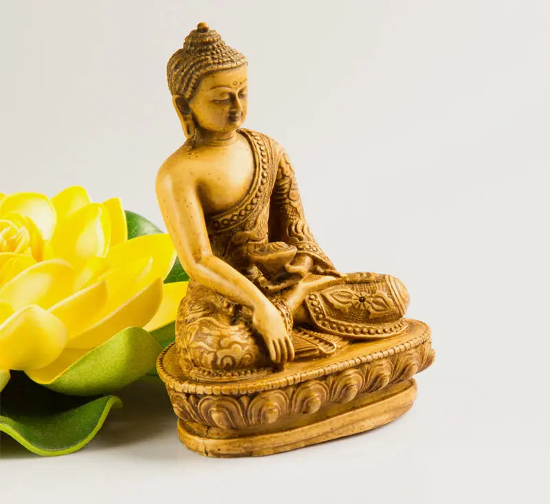 Small meditation buddha resin statue - Best Himalaya