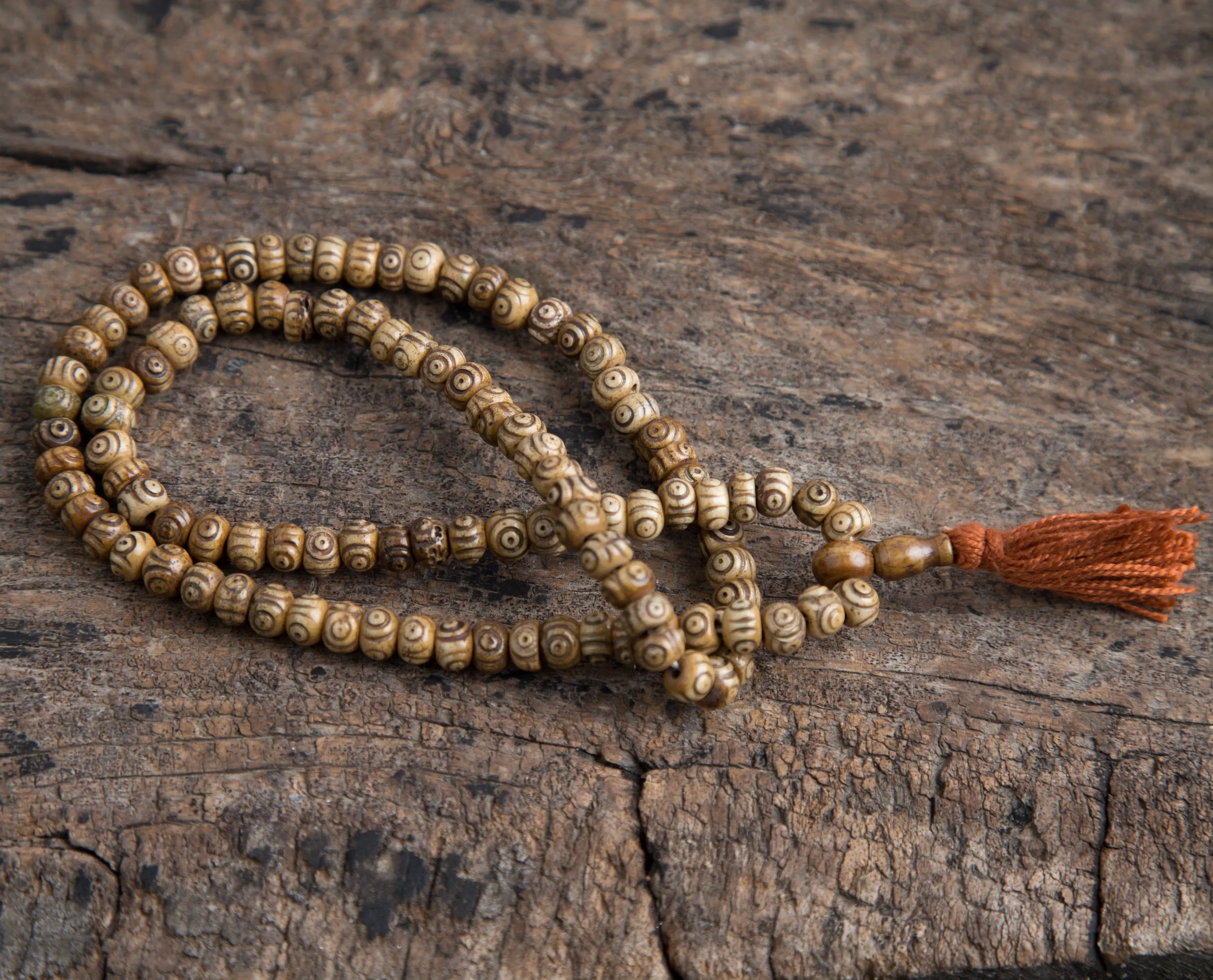 Special Antique Tibetan Bone Prayer Mala Beads - Best HimalayaBest Himalaya