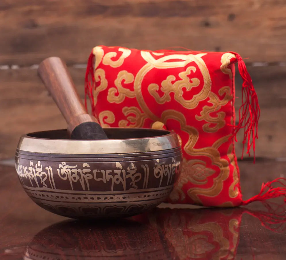 Special Bajra & Dorje Symbol Tibetan Singing Bowl - Best HimalayaBest Himalaya