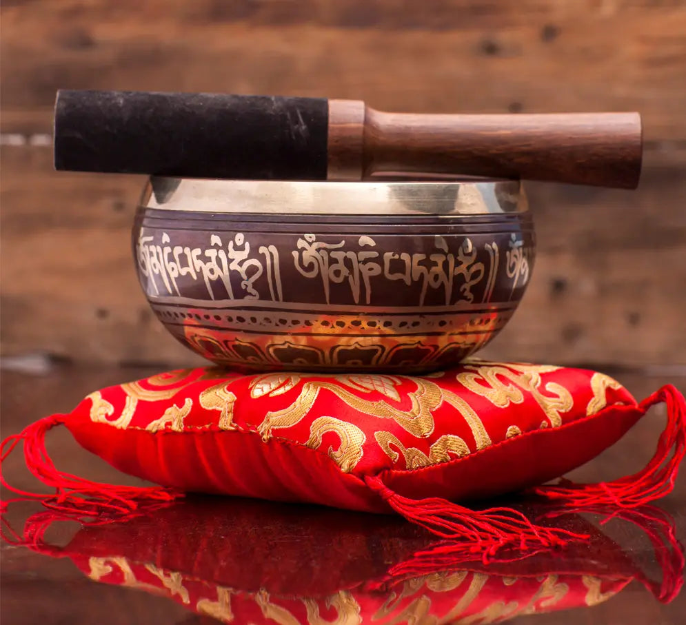 Special Bajra & Dorje Symbol Tibetan Singing Bowl - Best HimalayaBest Himalaya