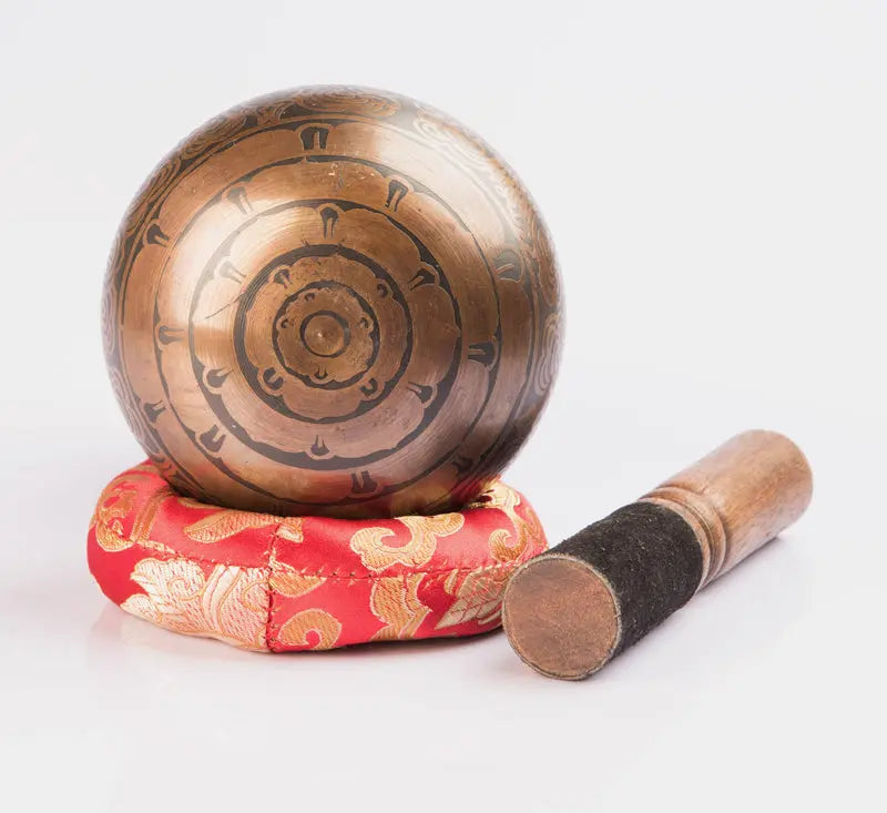 Special Etching Carving Antique Tibetan Singing Bowl for Sound Therapy - Best HimalayaBest Himalaya