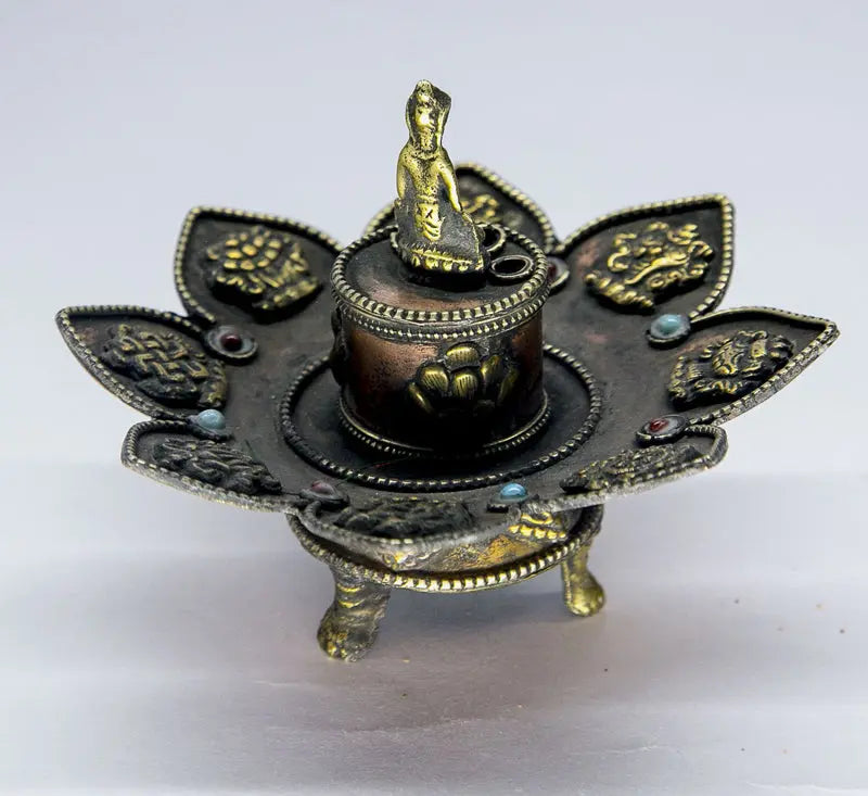 Tibetan Buddha statue incense burner - Best HimalayaBest Himalaya