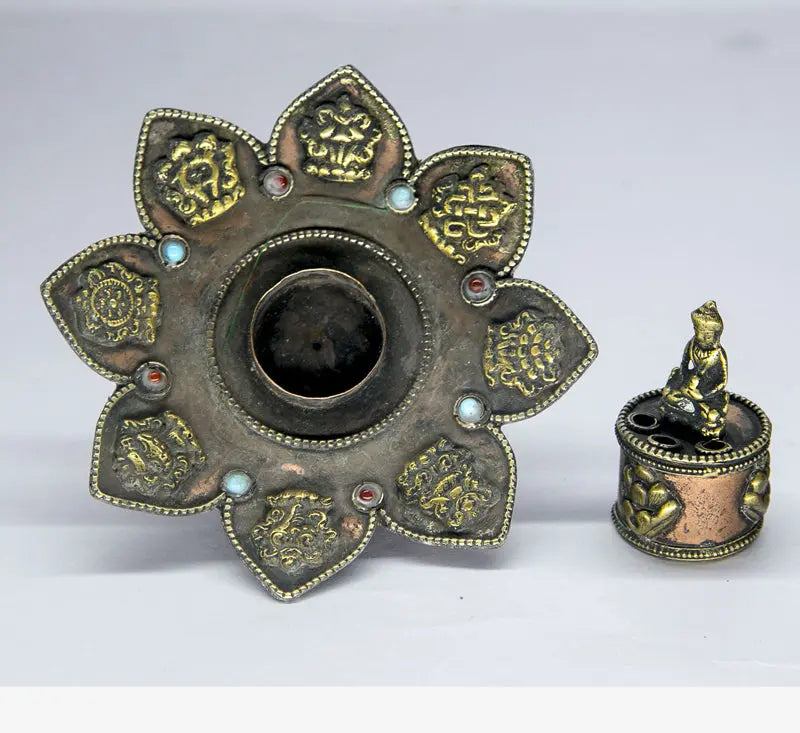 Tibetan Buddha statue incense burner - Best HimalayaBest Himalaya