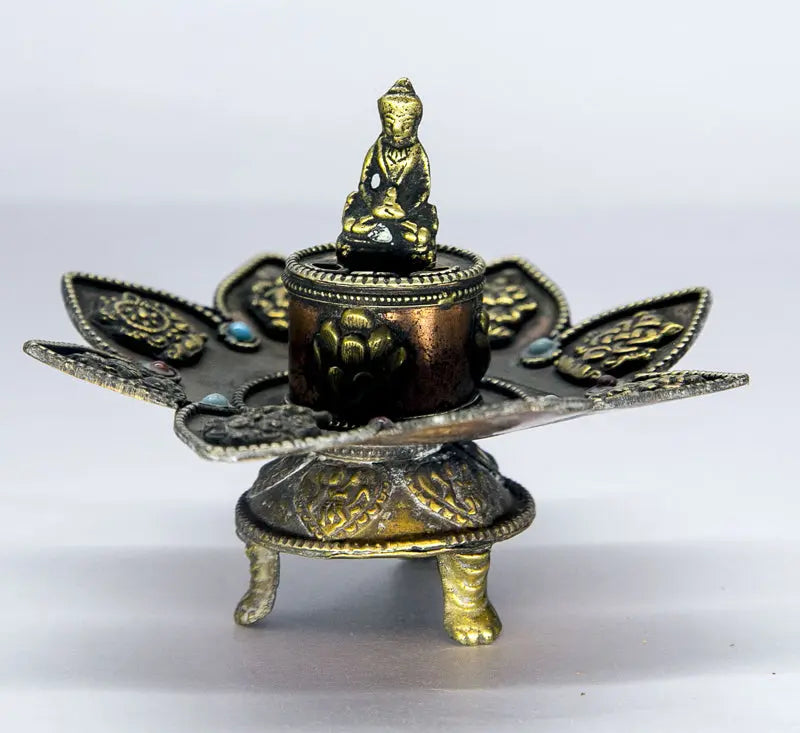 Tibetan Buddha statue incense burner - Best HimalayaBest Himalaya
