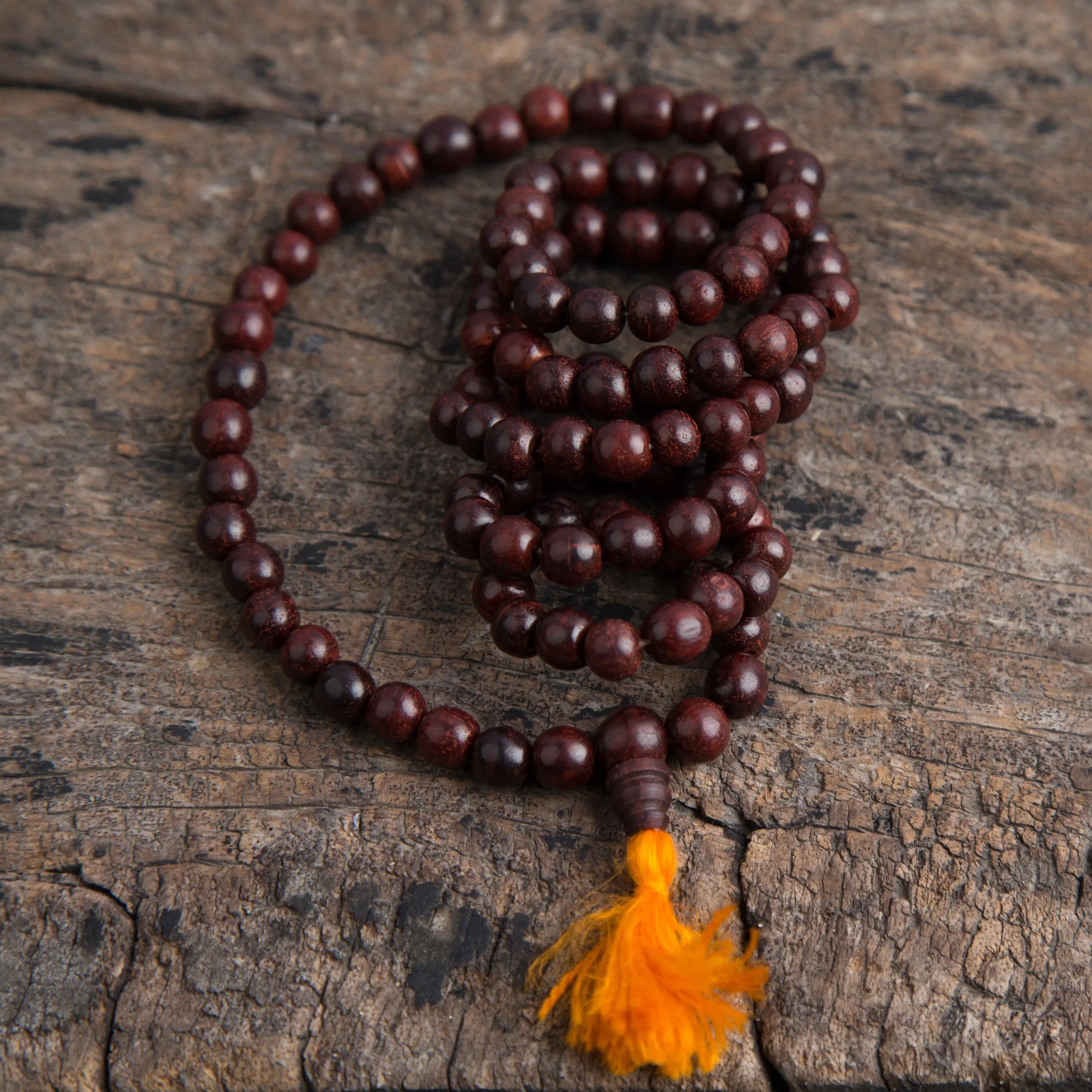 Tibetan Buddhist Rose Wood Prayer Mala Beads - Best HimalayaBest Himalaya