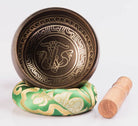 Tibetan Buddhist Spiritual Symbol Etched Brass Singing Bowl - Best HimalayaBest Himalaya