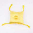 Tibetan Handmade Yellow Square Cushion - Best HimalayaBest Himalaya