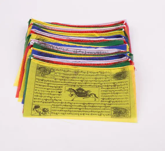 Tibetan Mantra Printed Buddhist Prayer Flag Set - Best HimalayaBest Himalaya