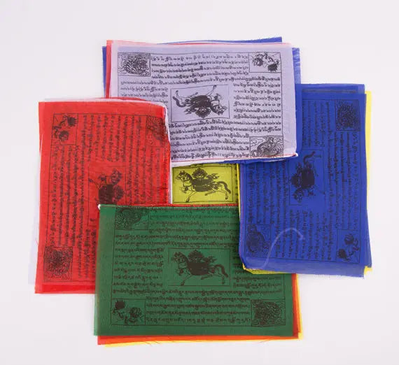 Tibetan Mantra Printed Buddhist Prayer Flag Set - Best HimalayaBest Himalaya