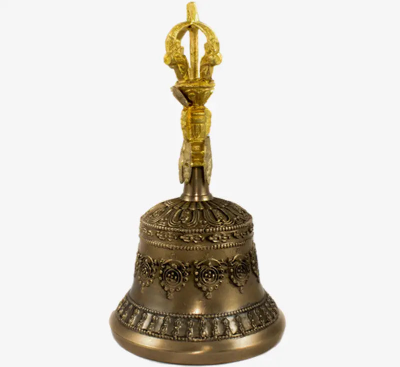 Tibetan dharma object bell and bajra set - Best HimalayaBest Himalaya