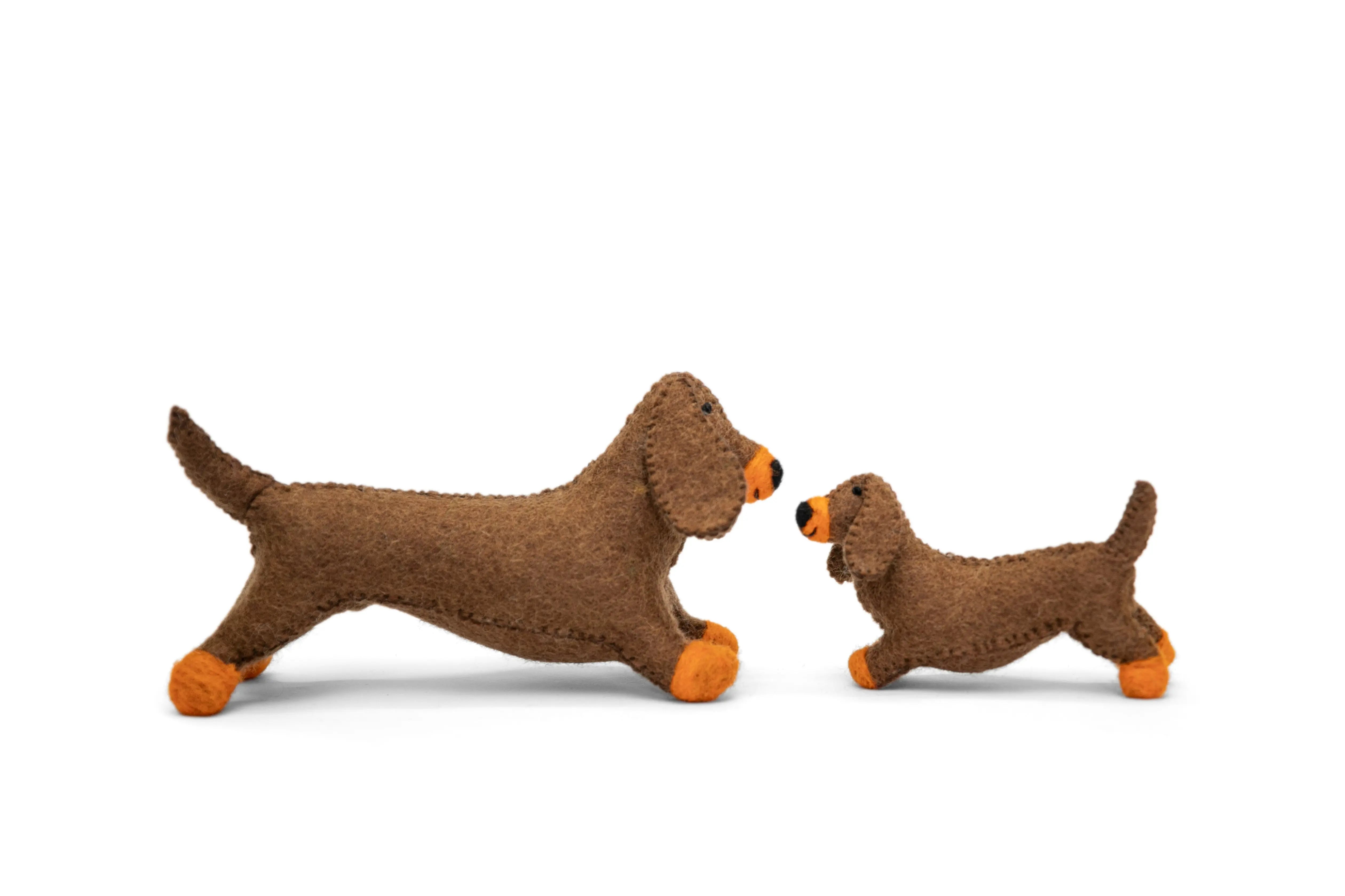 Unleashing Creativity: Adorable Brown Dachshund Felt Toys - Ideal Gifts for Children - Best HimalayaBest Himalaya