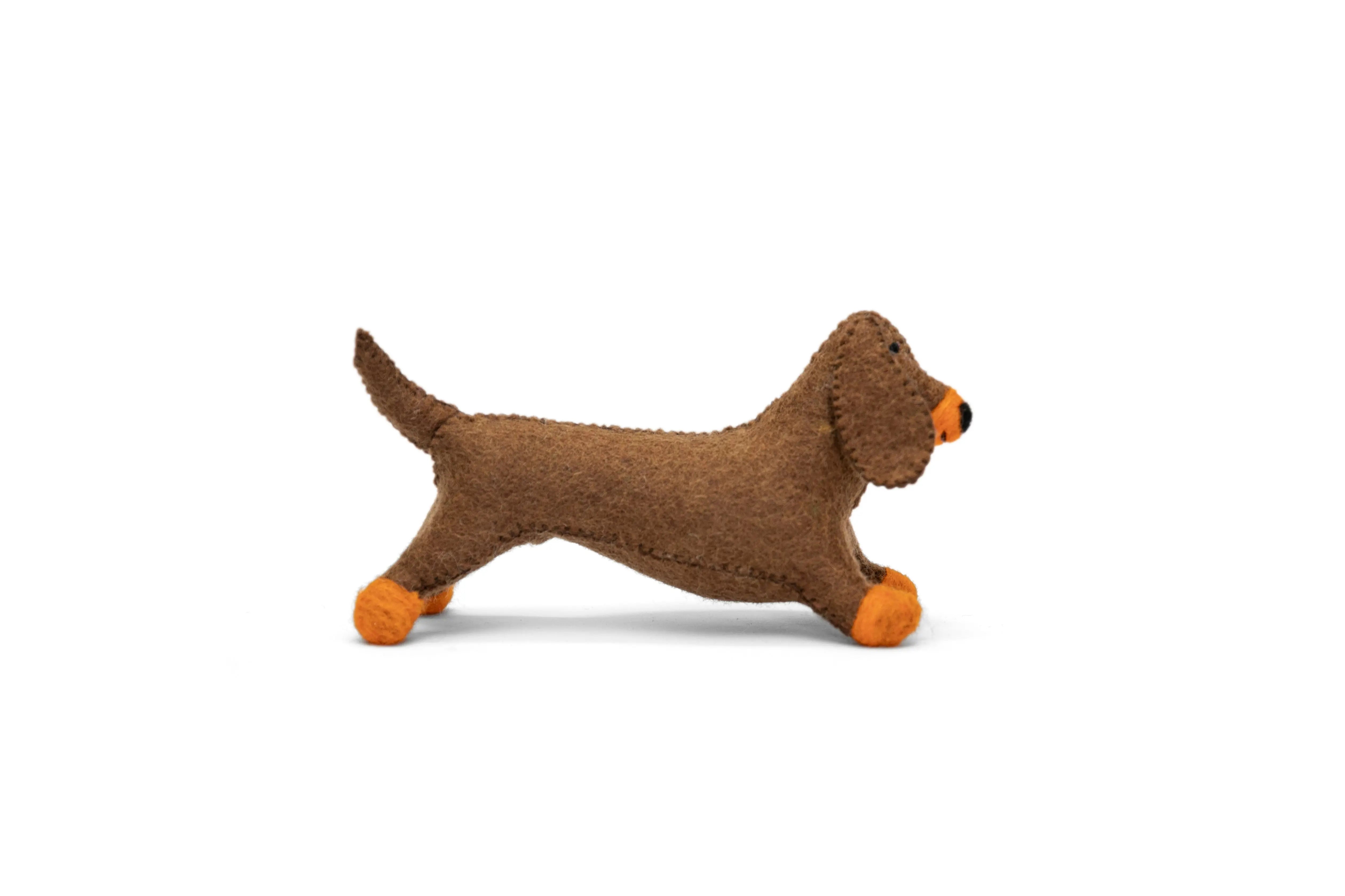 Unleashing Creativity: Adorable Brown Dachshund Felt Toys - Ideal Gifts for Children - Best HimalayaBest Himalaya
