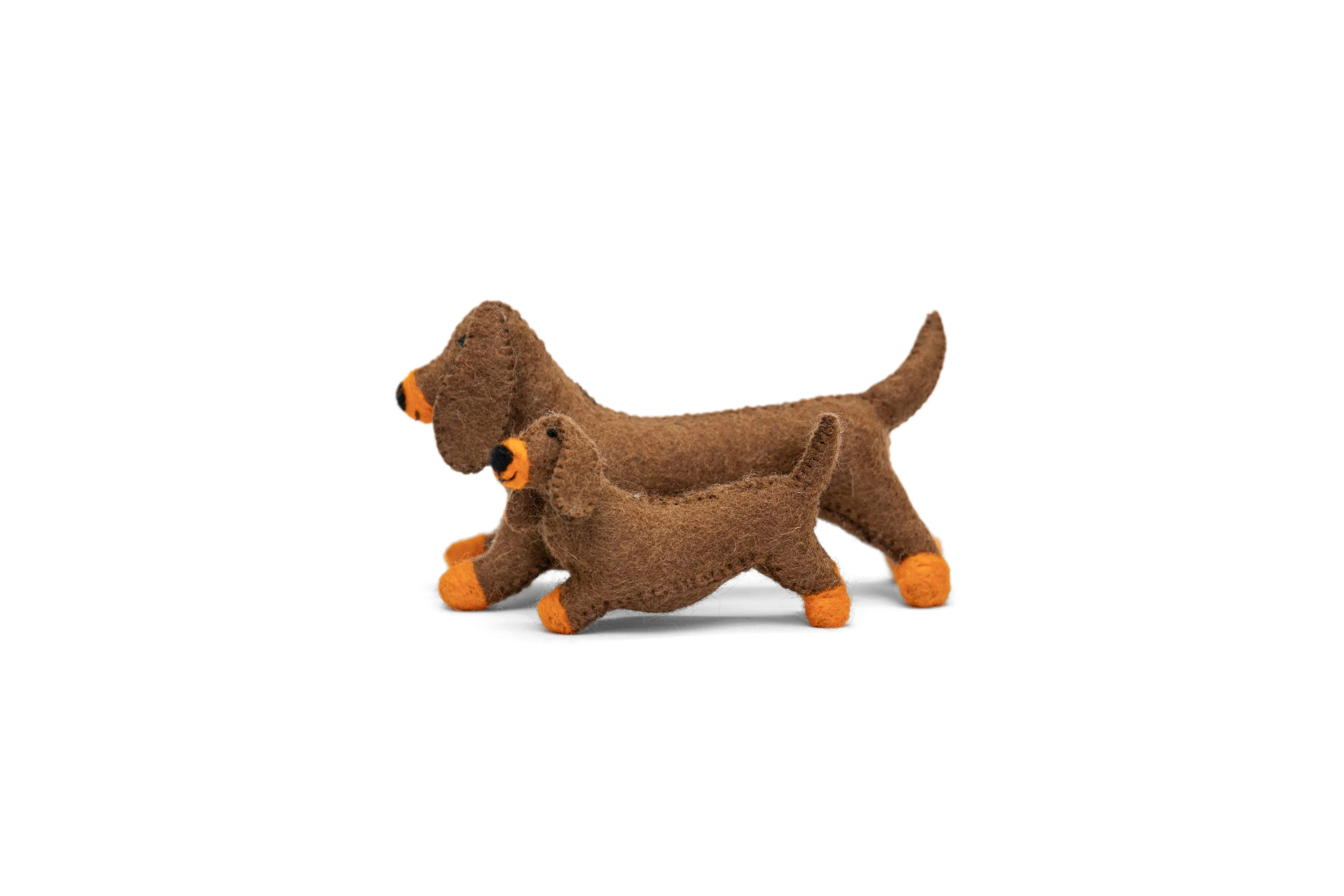 Unleashing Creativity: Adorable Brown Dachshund Felt Toys - Ideal Gifts for Children - Best HimalayaBest Himalaya