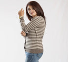 Warm Knitted Full Sleeved Pure Pashmina Cardigan - Best Himalaya