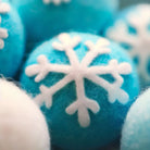 Whimsical Winter Decor Snowflake Wool Balls - Best HimalayaBest Himalaya