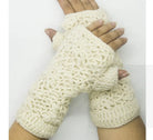 White Woolen Hand Gloves - Best HimalayaBest Himalaya