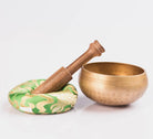 Wooden Mallet and Silk Pillow Tibetan Singing Bowl Set - Best Himalaya