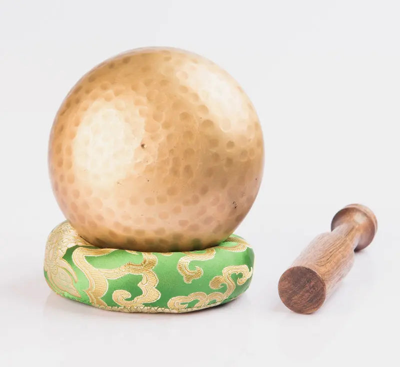 Wooden Mallet and Silk Pillow Tibetan Singing Bowl Set - Best Himalaya