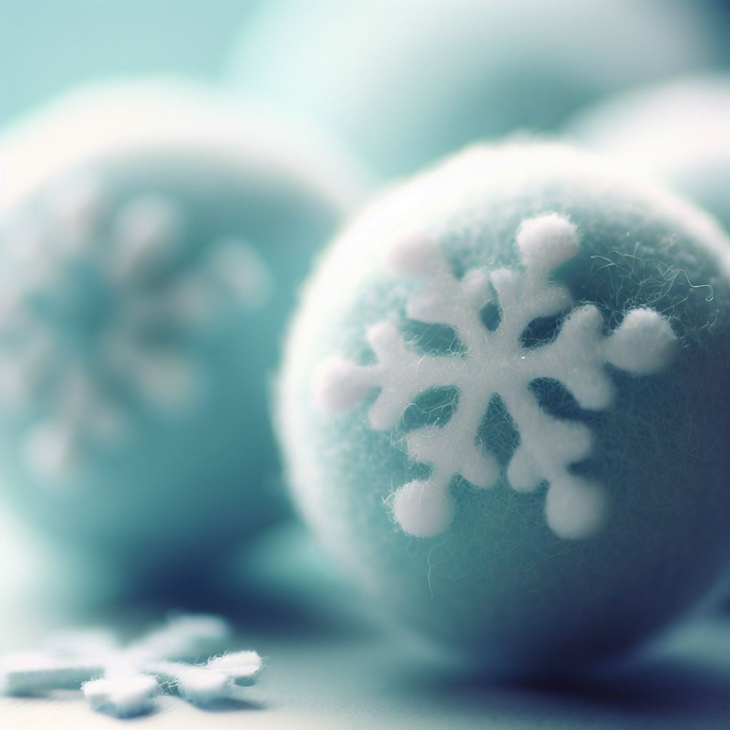 Decorative Wool Snowflake Balls