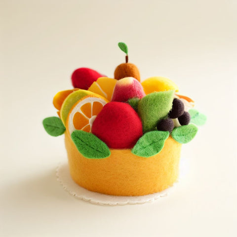 Add Whimsy to Your Decor with Felt Fruit Cake