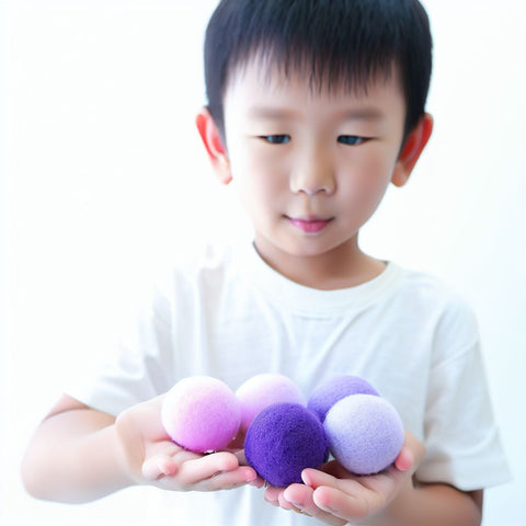 Create Beautiful and Unique Decorations with Our 3 cm Lavender Color Wool Felt Balls