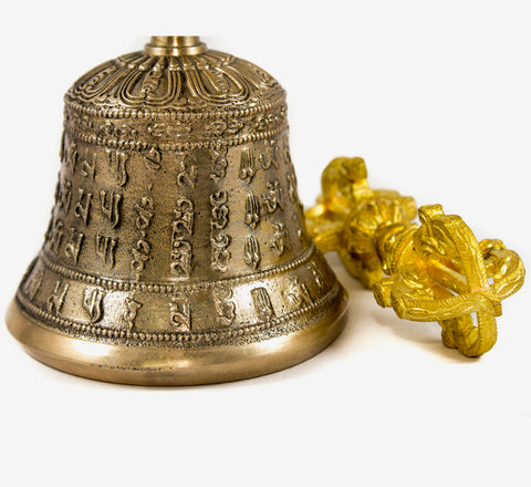 Tibetan Buddhist mantra Bell and Dorje set