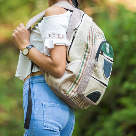 Natural Handmade Hemp Backpack