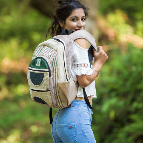 Natural Handmade Hemp Backpack: Eco-Friendly Style