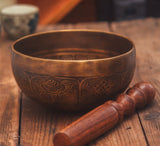 Antique Wisdom Eye Design Mantra Singing Bowl